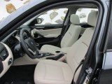 2015 BMW X1 xDrive28i Oyster/Orange-Black Piping Interior