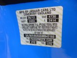 2013 XK Color Code for French Racing Blue - Color Code: JYG