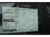 2015 Toyota Corolla L Window Sticker