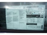 2015 Nissan Frontier SV Crew Cab 4x4 Window Sticker