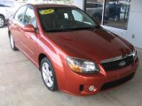 2009 Copperhead Orange Metallic Kia Spectra EX Sedan #97323393