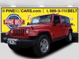 2011 Flame Red Jeep Wrangler Unlimited Sahara 4x4 #97358248