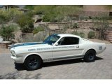 1965 Ford Mustang Wimbledon White/Blue Stripes