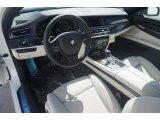 2015 BMW 7 Series 740Li Sedan Ivory White/Black Interior