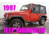 Flame Red Jeep Wrangler in 1997