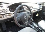 2015 Volkswagen Passat Sport Sedan Black/Moonrock Gray Interior