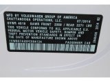 2015 Volkswagen Passat Sport Sedan Info Tag