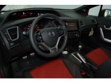 2014 Honda Civic Si Coupe Black/Red Interior