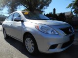 2013 Brilliant Silver Nissan Versa 1.6 S Sedan #97562255