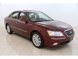 2009 Dark Cherry Red Hyundai Sonata Limited V6 #97604693