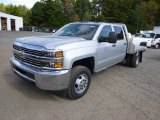 2015 Chevrolet Silverado 3500HD LT Crew Cab 4x4 Flat Bed Front 3/4 View