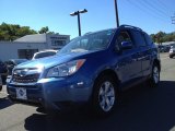 2015 Quartz Blue Pearl Subaru Forester 2.5i Premium #97645481