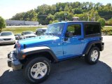 2015 Hydro Blue Pearl Jeep Wrangler Sport S 4x4 #97645830