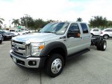2015 Ford F550 Super Duty Lariat Crew Cab 4x4 Chassis Front 3/4 View