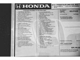 2015 Honda Crosstour EX-L Window Sticker