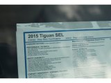 2015 Volkswagen Tiguan SEL Window Sticker