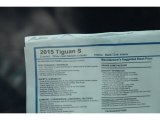 2015 Volkswagen Tiguan S Window Sticker