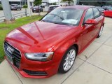 Volcano Red Metallic Audi A4 in 2015