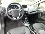 2015 Ford Fiesta Titanium Sedan Charcoal Black Interior