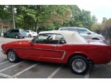 Red Ford Mustang in 1965