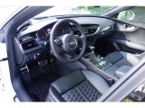 2014 Audi RS 7 4.0 TFSI quattro Black Valcona Leather w/Honeycomb Stitching Interior