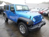 Hydro Blue Pearl Jeep Wrangler Unlimited in 2015