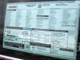 2015 GMC Sierra 1500 SLE Crew Cab 4x4 Window Sticker
