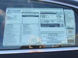 2015 Hyundai Genesis 3.8 Sedan Window Sticker
