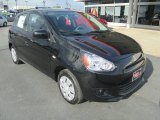 2015 Mystic Black Mitsubishi Mirage DE #98053676