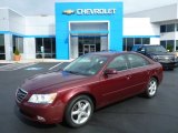 2009 Dark Cherry Red Hyundai Sonata SE #98150090