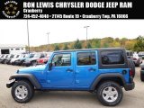 2015 Hydro Blue Pearl Jeep Wrangler Unlimited Sport 4x4 #98180910