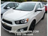 2014 White Diamond Tricoat Chevrolet Sonic LTZ Sedan #98181120