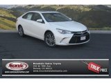 Blizzard Pearl White Toyota Camry in 2015