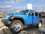 2015 Hydro Blue Pearl Jeep Wrangler Unlimited Sport 4x4 #98325725