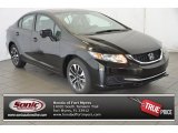2015 Crystal Black Pearl Honda Civic EX Sedan #98325545