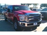 2015 Vermillion Red Ford F250 Super Duty XLT Crew Cab 4x4 #98325599