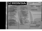 2015 Honda Accord Hybrid EX-L Sedan Window Sticker