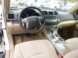 2010 Toyota Highlander V6 4WD Sand Beige Interior