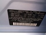 2015 Sonata Hybrid Color Code for Blue Sky Metallic - Color Code: Y2U