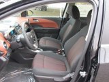 2015 Chevrolet Sonic LT Sedan Jet Black/Brick Interior