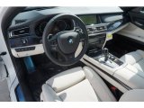 2015 BMW 7 Series 750Li Sedan Ivory White/Black Interior