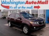 2011 Dark Cherry Kia Sorento LX V6 AWD #98426251