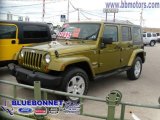 2007 Rescue Green Metallic Jeep Wrangler Unlimited Sahara 4x4 #9837300