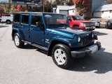 2010 Deep Water Blue Pearl Jeep Wrangler Unlimited Sahara 4x4 #98464716