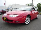2002 Bright Red Saturn S Series SC2 Coupe #9821497