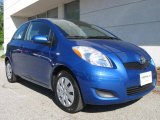 2009 Blazing Blue Pearl Toyota Yaris 3 Door Liftback #9835445