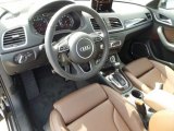 2015 Audi Q3 2.0 TFSI Prestige quattro Chestnut Brown Interior