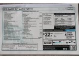 2015 Audi A6 3.0T Prestige quattro Sedan Window Sticker