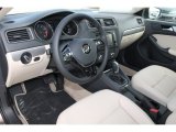 2015 Volkswagen Jetta SE Sedan Cornsilk Beige Interior