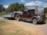 Royal Red Metallic Ford F350 Super Duty in 2011